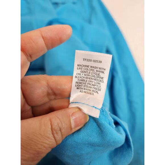 Pendleton Women’s M Linen Rayon Jacket Blue‎ Button Front Lightweight Casual - Picture 4 of 7